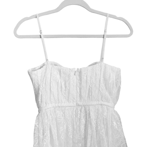 BHLDN Sau Lee Selena Lace Midi Dress White NWT Size 4 - Picture 6 of 13